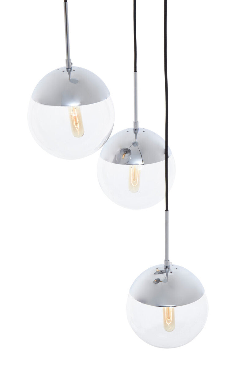 Chrome Finish 3 Pendant Light | Revive