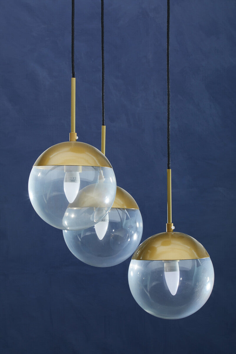 Gold Finish 3 Bulb Pendant Light | Revive