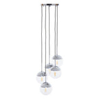 Chrome Finish Five Pendant Lights | Revive
