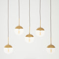 Gold Finish Glass Shades Pendant Light | Revive