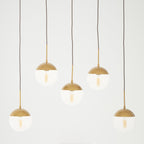 Gold Finish Glass Shades Pendant Light | Revive
