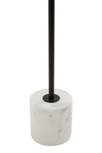 Revive Two Light Black Floor Lamp With Marble Base