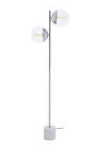 Chrome Finish 2 Light Floor Lamp | Revive