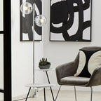 Chrome Finish 2 Light Floor Lamp | Revive