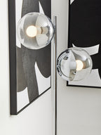 Chrome Finish 2 Light Floor Lamp | Revive