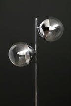 Chrome Finish 2 Light Floor Lamp | Revive