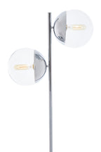 Chrome Finish 2 Light Floor Lamp | Revive