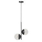 Black Finish 2 Bulb Pendant Light | Revive