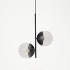 Black Finish 2 Bulb Pendant Light | Revive