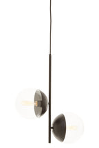 Black Finish 2 Bulb Pendant Light | Revive