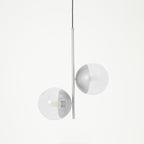Chrome Finish 2 Bulb Pendant Light | Revive
