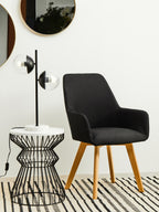 Two Light Black Metal and Marble Table Lamp | Revive
