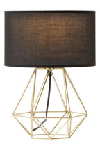 Black and Gold Finish Table Lamp | Wyra