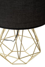 Black and Gold Finish Table Lamp | Wyra
