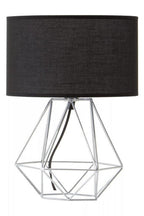 Black and Chrome Finish Table Lamp | Wyra