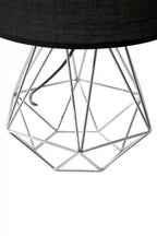 Black and Chrome Finish Table Lamp | Wyra