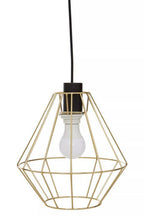 Champagne Gold Cage Pendant Light | Wyra