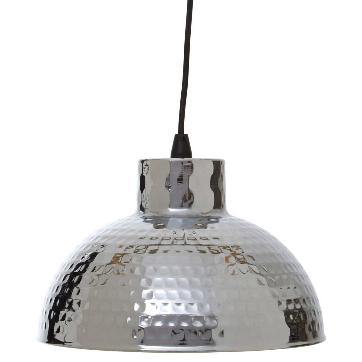 Chrome Finish Iron Pendant Light | New Foundry