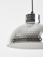 Chrome Finish Iron Pendant Light | New Foundry