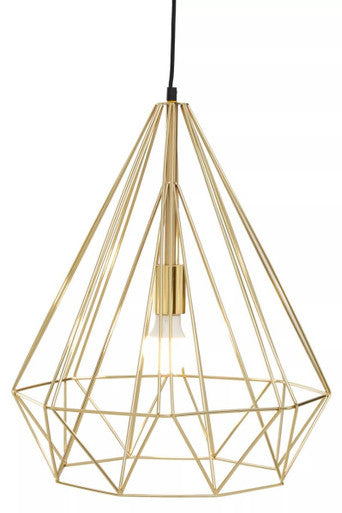 Champagne Gold Conical Pendant Light | Wyra