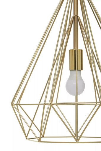 Champagne Gold Conical Pendant Light | Wyra