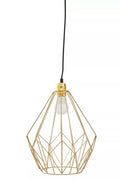 Champagne Gold Frame Pendant Light | Wyra