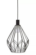 Black Finish Frame Pendant Light | Wyra