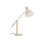 Matte Grey and Wood Adjustable Desk Lamp | Stockholm