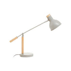 Matte Grey and Wood Adjustable Desk Lamp | Stockholm