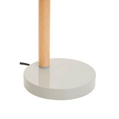 Matte Grey and Wood Adjustable Desk Lamp | Stockholm