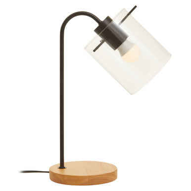 Matte Black Curved Table Lamp | Stockholm