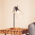 Matte Black Curved Table Lamp | Stockholm