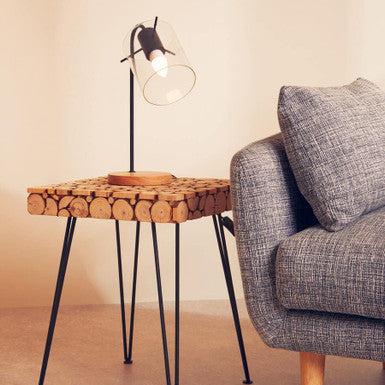 Matte Black Curved Table Lamp | Stockholm