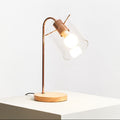 Shiny Copper Curved Table Lamp | Stockholm