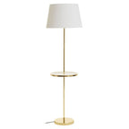Shiny Brass Tapered Floor Lamp | Stockholm