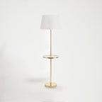 Shiny Brass Tapered Floor Lamp | Stockholm