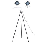 Two Spotlight Matte Black Tripod Floor Lamp | Stockholm