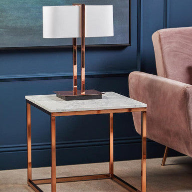 Copper Finish Table Lamp | Lilian