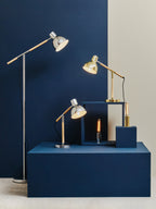 Adjustable Desk Lamp in Shiny Brass Finish | Stockholm