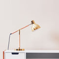 Adjustable Desk Lamp in Shiny Brass Finish | Stockholm