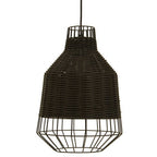 Black Rattan Pendant Light | Jaya