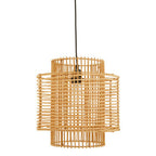 Natural Rattan Overlapping Pendant Lamp | Jaya