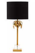 Gold Finish Palm Tree Design Table Lamp | Herta