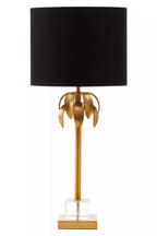 Gold Finish Palm Tree Design Table Lamp | Herta