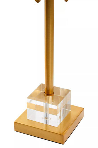Gold Finish Palm Tree Design Table Lamp | Herta