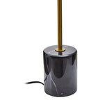 Small Gold Finish Metal Table Lamp with Black Marble Base | Revive