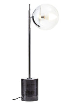 Small Silver Finish Metal Table Lamp | Revive