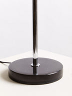 Two Light Silver and Black Marble Table Lamp | Revive