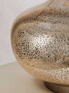 Silver Glass with Black Shade Table Lamp | Luz