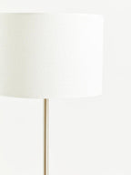 Cream Waffle Effect Shade Floor Lamp | Forma